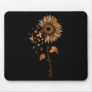 Tapis De Souris Tournesol Leopard Leucémie Sensibilisation Ruban o
