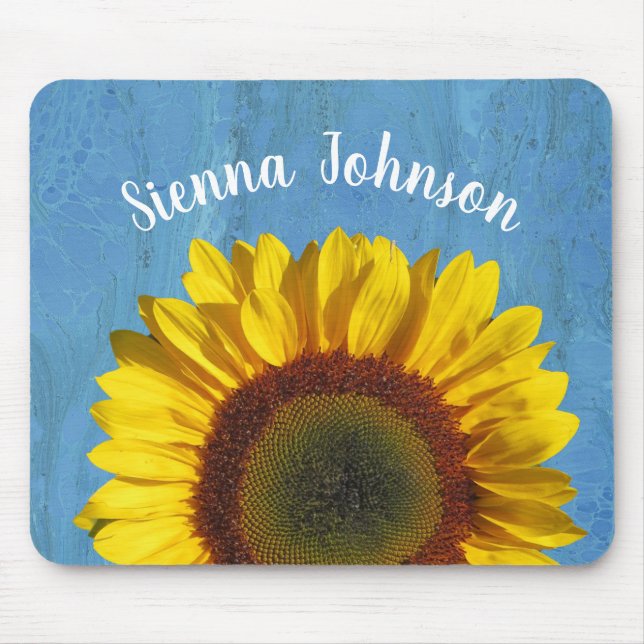 Tapis De Souris Tournesol personnalisé Mousepad (Devant)