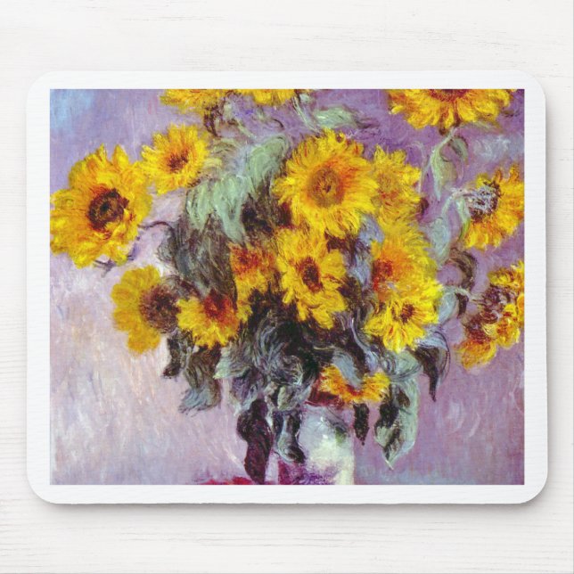 Tapis De Souris Tournesols de Monet (Devant)