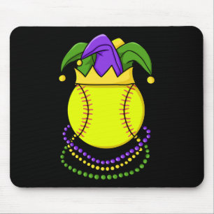 Tapis De Souris Tournoi de golf sur le thème du carnaval Mardi Gra