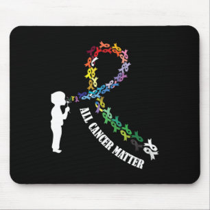Tapis De Souris Tous les cancers comptent pour la sensibilisation 