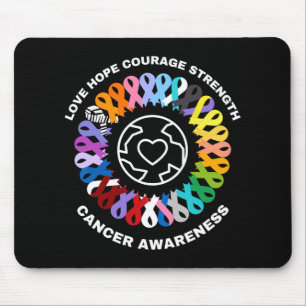 Tapis De Souris Tous les cancers comptent pour la sensibilisation