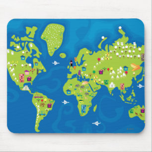 Tapis De Souris Tout autour du monde
