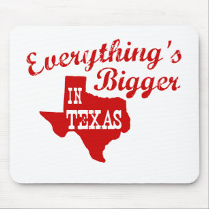 Tapis De Souris Tout est plus gros dans Texas State Mouse Pad