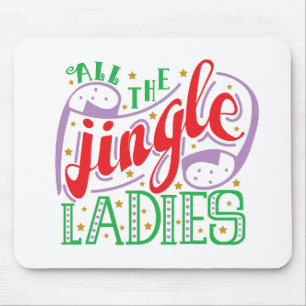 Tapis De Souris Toutes les filles Jingle Noël   Mousepad