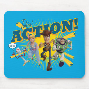 Tapis De Souris Toy Story 4   "Agissez !" Art de groupe