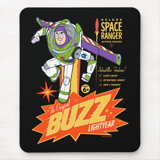 Tapis De Souris Toy Story 4 | Buzz Lightyear Action Figure Ad (Devant)