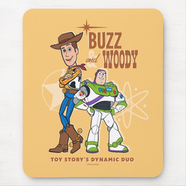 Tapis De Souris Toy Story 4 | Buzz & Woody "Dynamic Duo" (Devant)