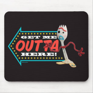 Tapis De Souris Toy Story 4  Forky "Dégage-Moi Ici"