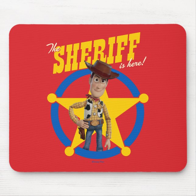 Tapis De Souris Toy Story 4 | Woody "Le shérif est là" (Devant)