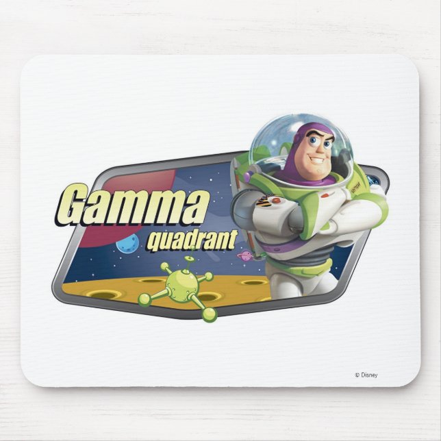 Tapis De Souris Toy Story Buzz Lightyear Gamma Quadrant logo (Devant)