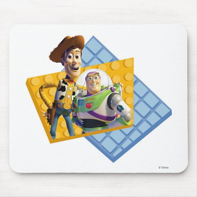 Tapis De Souris Toy Story's Buzz & Woody (Devant)