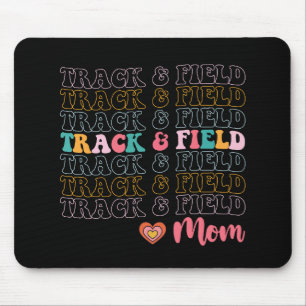 Tapis De Souris Track And Field Mom Super Courir la fête des mères
