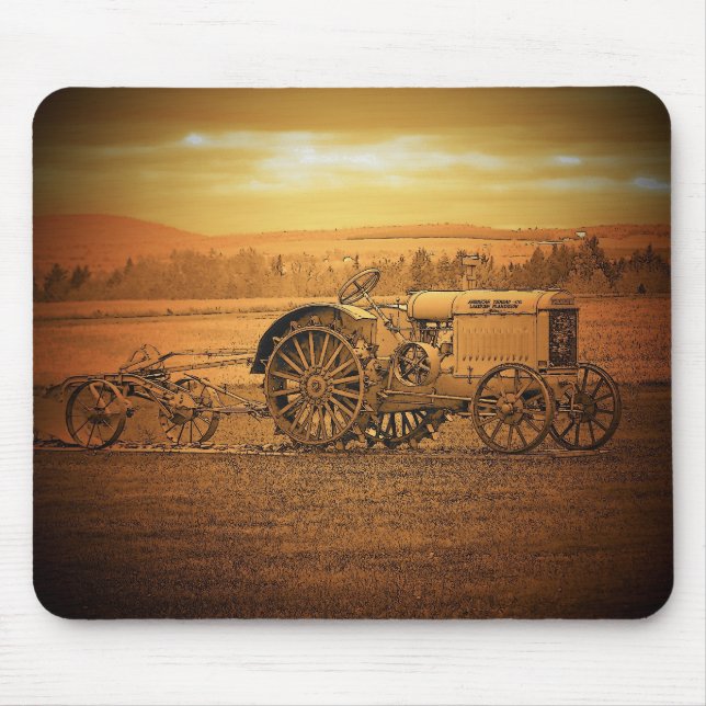 Tapis De Souris Tracteur antique (Devant)
