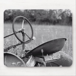 Tapis De Souris Tracteur en herbe longue