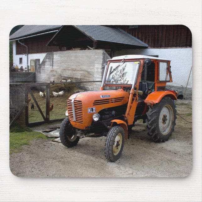 Tapis De Souris Tracteur Orange Steyr KL II (Devant)