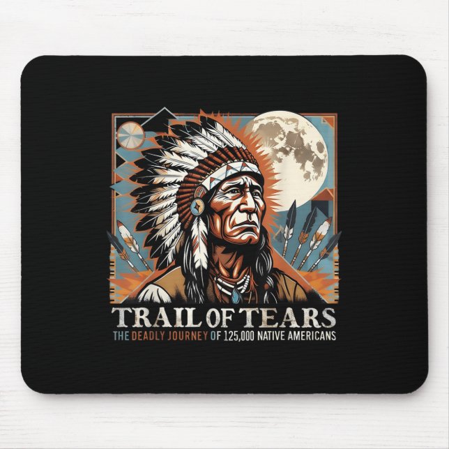 Tapis De Souris Trail Of Tears Memorial Amérindien (Devant)