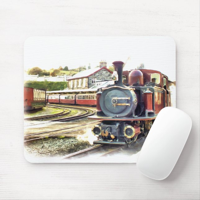 TAPIS DE SOURIS TRAIN À VAPEUR (Avec souris)
