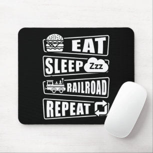 Tapis De Souris Train à vapeur à répétition du train de nuit à man