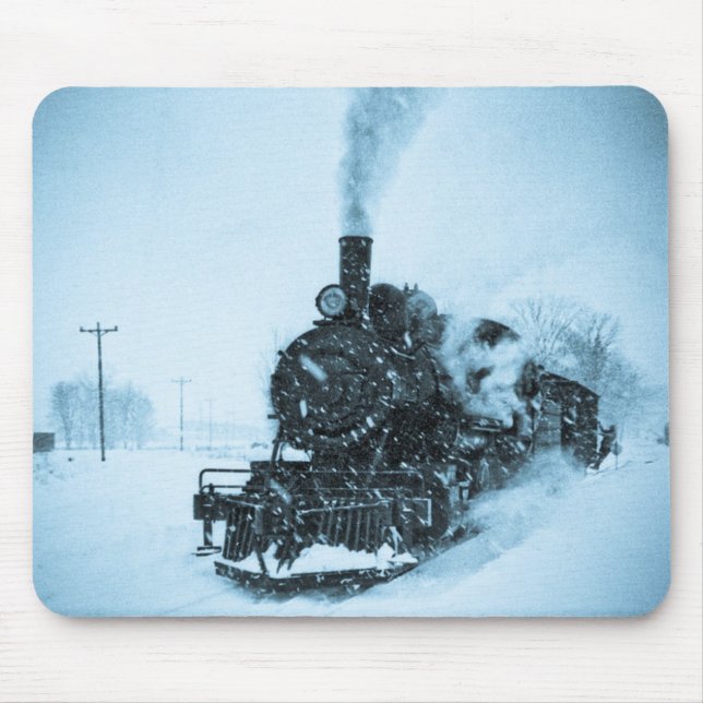 Tapis De Souris Train bloqué par la neige (Devant)