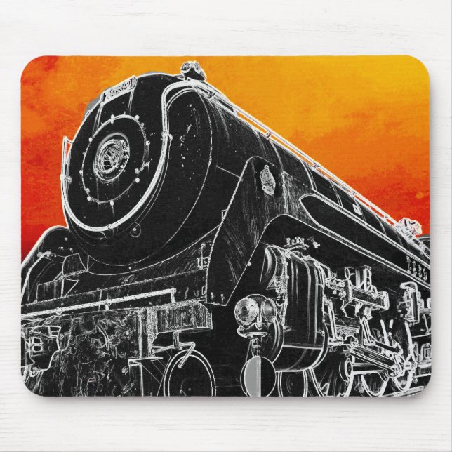 TAPIS DE SOURIS - train de coucher du soleil (Devant)