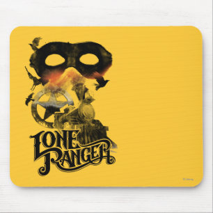 Tapis De Souris Train de Rangers solitaires et masque