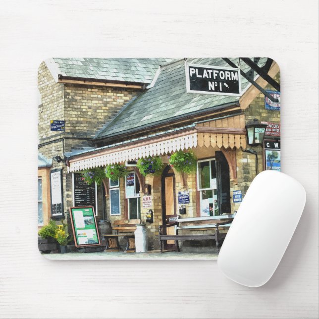 TAPIS DE SOURIS TRAIN STATIONS (Avec souris)