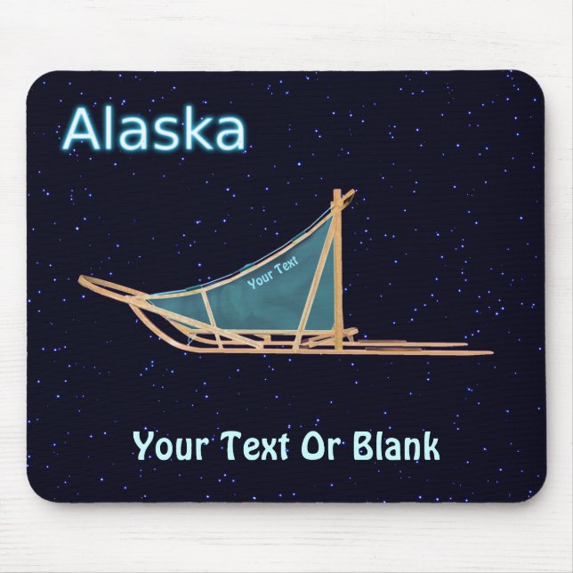 Tapis De Souris traîneau à chiens - Alaska (Devant)