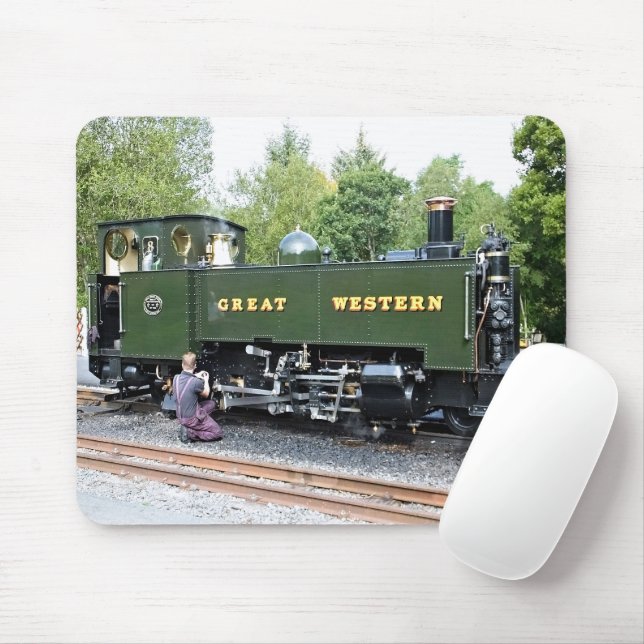 TAPIS DE SOURIS TRAINS À VAPEUR (Avec souris)