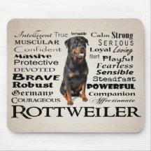 Traits Rottie Mousepad
