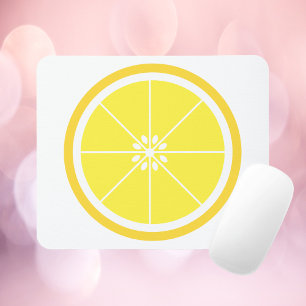Tapis De Souris Tranche de citron jaune