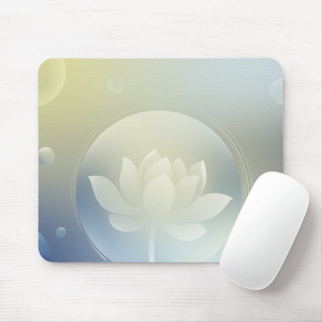 Tapis De Souris Tranquil Lotus Mouse Pad (Avec souris)