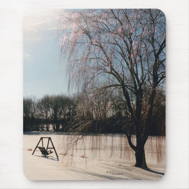 Tapis De Souris Tranquillité d'hiver Mousepad (Devant)