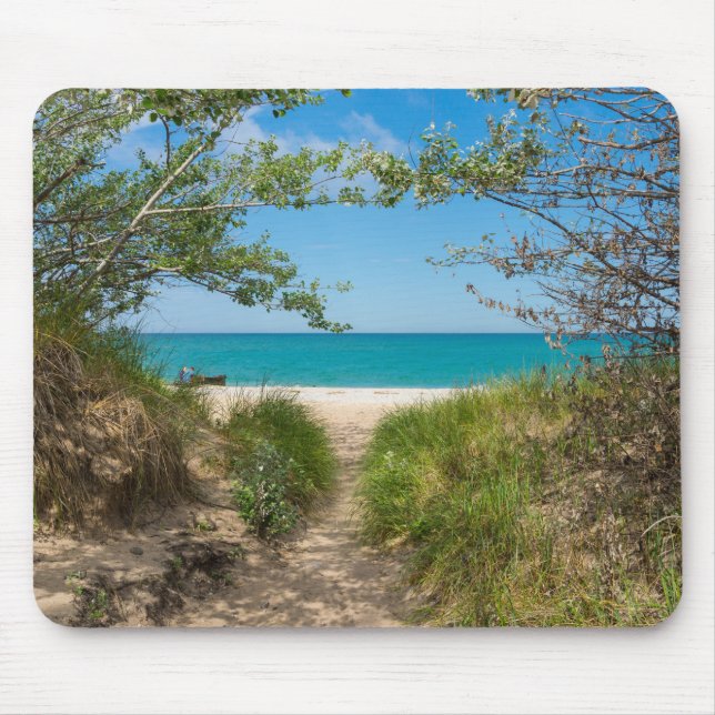 Tapis De Souris Tranquillité du lac Michigan (Devant)