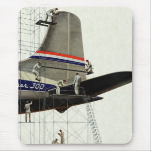 Tapis De Souris Transport Vintage, Entretien d'Avion