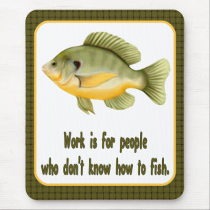 Tapis De Souris Travail ou poisson