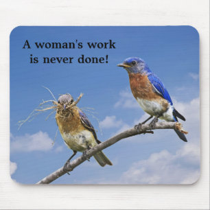 Tapis De Souris travaillant ensemble 3, le travail de la femme d'A