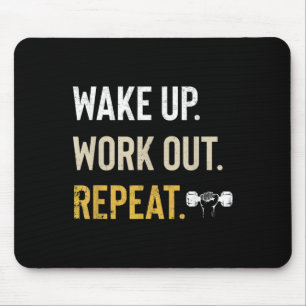 Tapis De Souris Travaillez-vous Réveil Inspirational Et Motivation