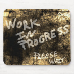 Tapis De Souris Travaux en cours Mousepad
