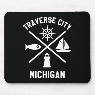 Tapis De Souris Traverse City Nord du Michigan La voilière à voile