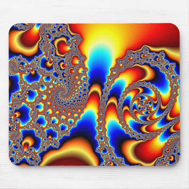 Tapis De Souris Traverser - Art fractal (Devant)