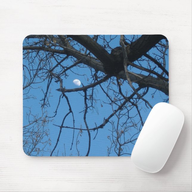 Tapis De Souris Tree Sky Moon Mouse Pad (Avec souris)