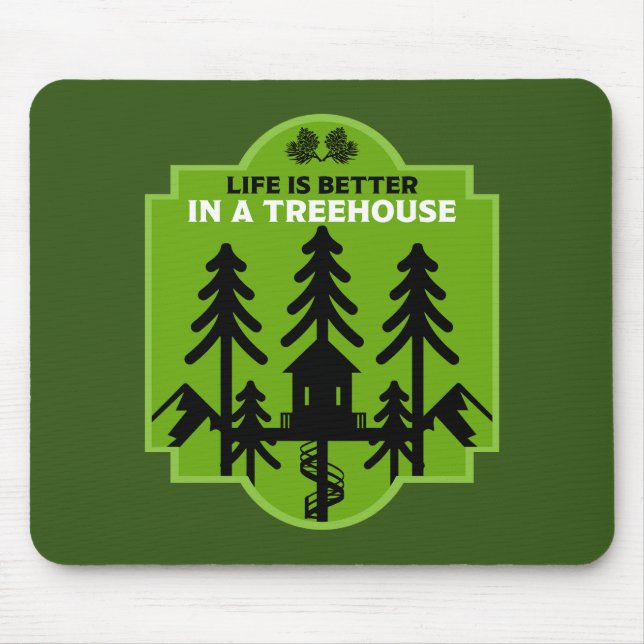 Tapis De Souris Treehouse Living (Devant)