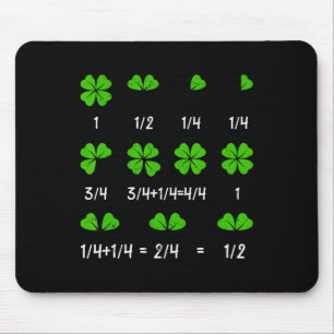 Tapis De Souris Trèfle à quatre feuilles de mathématiques drôle Pr