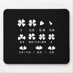 Tapis De Souris Trèfle à quatre feuilles de mathématiques drôle Pr