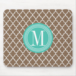 Tapis De Souris Trellis marocain Brown personnalisé