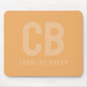 Tapis De Souris Trend Color Soft Orange Nom Mousepad