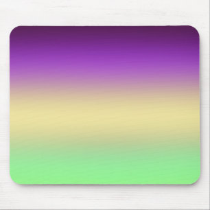 Tapis De Souris Trendy foncé violet clair jaune dégradé vert