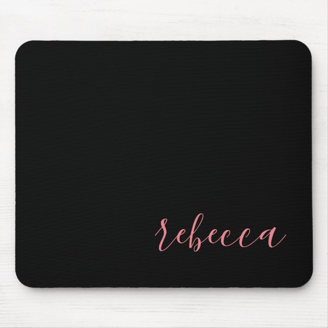Tapis De Souris Trendy Moderne Professionnel Simple Nom Souris Pad (Devant)