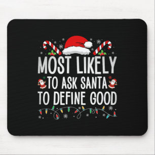 Tapis De Souris Très Probable De Demander À Père Noël De Définir B